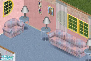 Sims 1 — Pastel Set by Barbee44 — Includes: Sofa, Chair