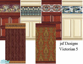 Sims 2 — jsfDesignsVictorian5 by jsf — Walls for the featured artists Victorian theme