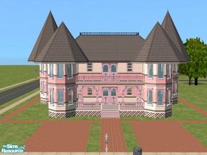 Sims 2 — Lovely Victorian by c_literati — Roomy Victorian ready for decorating, with two driveways.