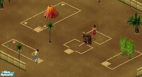 Sims 1 — Tiki Minigolf Set by MissMokie — Includes: Minigolfs(4)