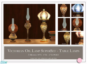 Sims 2 — Victorias Attic by DOT — Victoria\'s Attic Table Lamps. Sims 2 by DOT of The Sims Resource. 