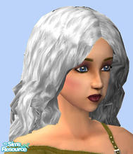 Sims 2 — Wind Blown Hair - Silver by Simaddict99 — This recolor is in the custom bin for all but Elder, which is found in