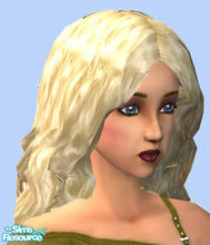Sims 2 — Wind Blown Hair - Platnium Blond by Simaddict99 — This recolor is in the correct color bin.loose, wind-blown,