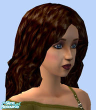 Sims 2 — Wind Blown Hair - Auburn by Simaddict99 — This recolor is in the correct color bin.loose, wind-blown, auburn