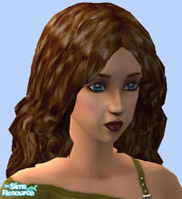 Sims 2 — Wind Blown Hair - Chestnut by Simaddict99 — This recolor is in the correct color bin.loose, wind-blown, chestnut