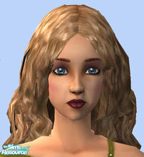 Sims 2 — Wind Blown Hair - Golden Blond by Simaddict99 — This recolor is in the correct color bin.loose, wind-blown,