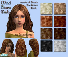 Sims 2 — Wind Blown Hair by Simaddict99 — I decided to venture into a new category of cc creation and retextured my first