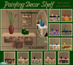 Sims 2 — Paintings Decorative Shelf by Simaddict99 — Do you have an empty wall just calling for a decorative touch? This