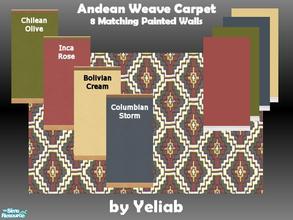 Sims 2 — Andean Weave Carpet, Matching Walls by Yeliab — A bold carpet inspired by the cultures of the Andes. Colours