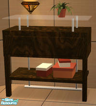 Sims 2 — Sophia Bedroom - Autumn Dresser by Simaddict99 — dark, rich burl wood. mesh required