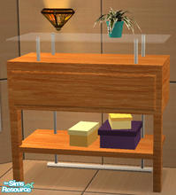 Sims 2 — Sophia Bedroom - Summer Dresser Extras by Simaddict99 — recolors the boxes and fern. mesh required