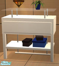 Sims 2 — Sophia Bedroom - Winter Dresser Extras by Simaddict99 — fern and boxes recolor, mesh required see link below