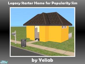 Sims 2 — Legacy Starter Home - Popularity Sim by Yeliab — A starter home for the Legacy Challenge, especially designed