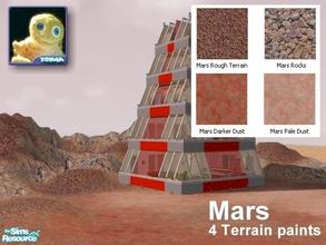 Sims 2 — Martian Terrain Paints by Cyclonesue — Create Martian landscapes, red deserts or any other effects with these