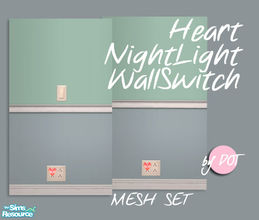 Sims 2 — Heart Night Light by DOT — Heart Night Light Switch Lighting - Misc Sims 2 by DOT of The Sims Resource.