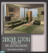 Sims 2 — Imbibe Livingroom Set by Padre — Soak up the serenity, drink in the stillness, unwind in the Imbibe livingroom.