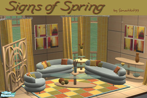 Sims 2 — Signs of Spring by Simaddict99 — sunny spring tones to wash away the winter blues.