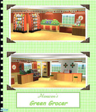 Sims 2 — Green Grocer by Henwen — A grocery store for your productive Sims, complete with coffee bar and bakery shelf.