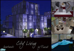 Sims 2 — City Living Apartments by Pinecat — 