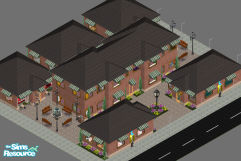 Sims 1 — Lot 27 -- The Plaza by frisbud — Like going to the mall, but hate the stuffy atmosphere?! Just go for a stroll