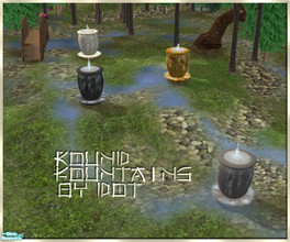 Sims 2 — Round Fountains by DOT — Round Fountains. Sims 2 by DOT of The Sims Resource. 
