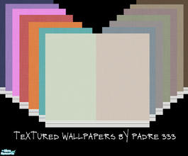 Sims 2 — Textured wallpaper set by Padre 333 by Padre — A huge range of coloured textured wallpapers. Well, 14 in total.