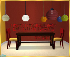 Sims 2 — Hanging O Modern Lamp by DOT — HangingOModern Ceiling Lamp. Low Hanging, for over tables.
