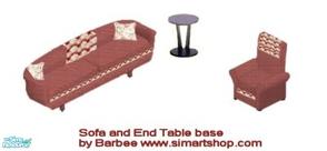 Sims 1 — Mz Scarlet LivingRoom by Barbee44 — Includes: Sofa and Chair