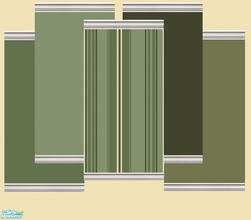 Sims 2 — The Greens by KMI by kristiemi — A set of 5 walls in varying colors of green to complement your decor!