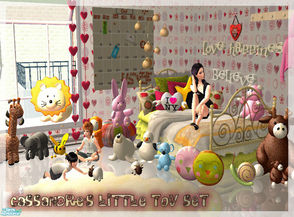 Sims 2 — Cassandre\'s little toy set by kibanahnah — A new set of decorative stuffed toys for kids...contains 33 new