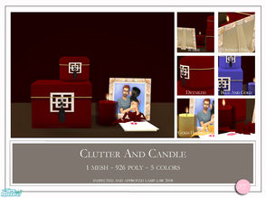 Sims 2 — Clutter And Candle by DOT — Clutter And Candle. Mix And Match. Sims 2 by DOT of The Sims Resource. 