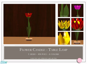 Sims 2 — Flower Candle by DOT — Flower Candle. Sim 2 by DOT of The Sim Resource. 