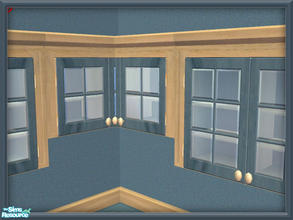 Sims 2 — Country Sand Kitchen - Light Cabinet by SpringwolfDecor — A marvelous addition to that country themed kitchen in