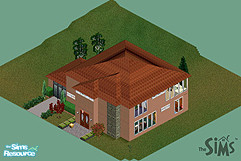 Sims 1 — Tract House of the 2000s by Sdeannes — Californians Really Like Boxes, revisited.