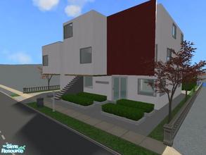 Sims 2 — The Nouvelle Urban Dwelling by Padre — This is a multi room townhouse on 3 levels with a protective outer wall