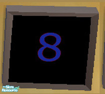 Sims 2 — Animated New Year's Countdown - B by Simaddict99 — Have your Sims celebrate with this animated wall display.