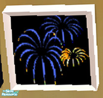 Sims 2 — Animated Display - White frame by Simaddict99 — Have your Sims celebrate with this animated wall display. mesh