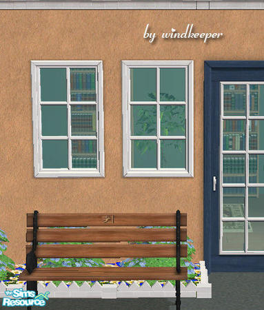 Sims 2 — Murray window by Windkeeper — <strong>- MASTER MESH -</strong> Window that matches Murray glass door. This is
