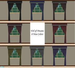 Sims 2 — V.O.D. Curtains in 8 New Colors by SimTim420 — These are the Veil Of Dream curtains in 8 new colors. Black,