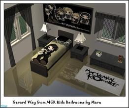 Sims 2 — MY CHEMICAL ROMANCE KIDS BEDROOM by Bury me deep inside your heart — 