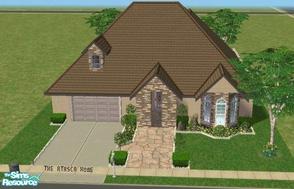 Sims 2 — The Atasca Home by GlitteringSparkles — Enjoy this 2 bedroom, 2 bath home for your Sims. Includes 1 car garage,