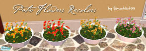 Sims 2 — Patio Flowers - Recolors by Simaddict99 — vibrant recolors for dgandy's patio flowers. includes poppies and