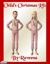 Sims 2 — Boy & Girl Candy Stripe Xmas PJ's by Raveena — These PJ's will be available for both male and female