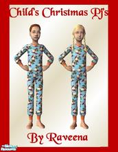 Sims 2 — Boy & Girl Snoopy Christmas PJ's by Raveena — These PJ's will be available for both male and female