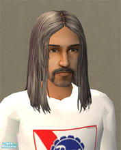 Sims 2 — Long Salt n Pepper Hair by SimTim420 — This is the long hair for men that came with University recolored for the