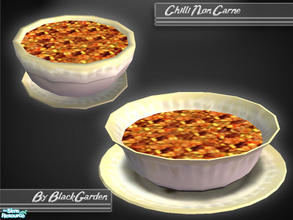 Sims 2 — Chilli Non Carne (Default Replacement) by BlackGarden — This delicious bowl of chilli non carne will replace the