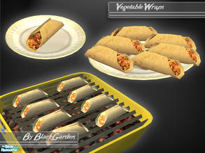 Sims 2 — Vegetable Wraps (Default Replacement by BlackGarden — These tasty vegetable wraps will replace the Maxis hot