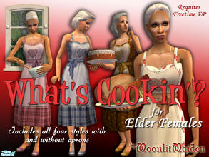 Sims 2 — FT What\'s Cookin\'? Dresses for FE by moonlitmaiden — Tired of few decent clothes for elders? Expand your older