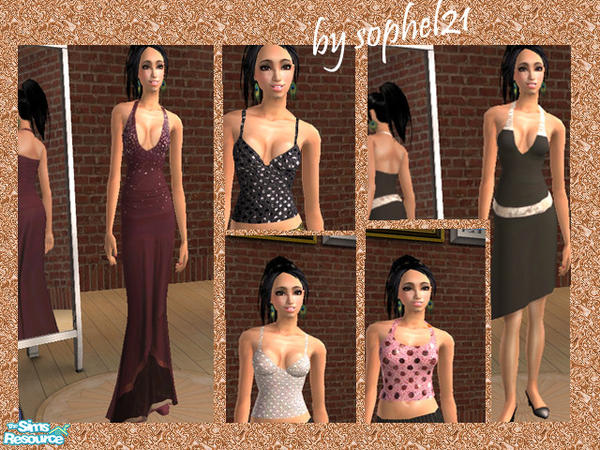 Sims 2 — Holiday Collection by TSR Archive — glamour clothes for the holidays