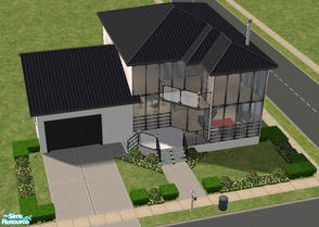 Sims 2 — Crystal Couples Starter 1 by Simaddict99 — Foundation home with attached garage. At just under $40,000 this is a